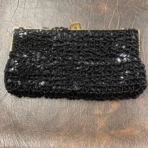 Black and Gold Beaded Bag